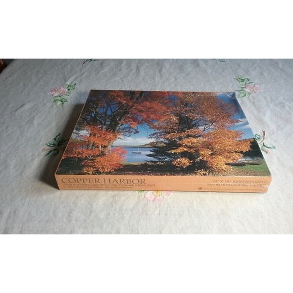 VTG 1991 COPPER HARBOR 550 Pc Jigsaw Puzzle Josiah Davidson New Sealed USA - Picture 1 of 10